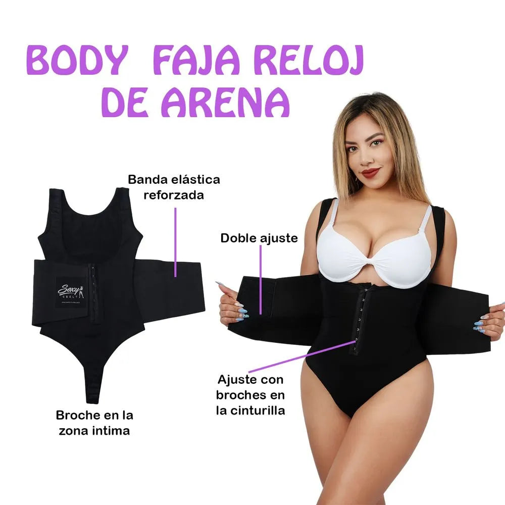 BODY RELOJ DE ARENA⌛-R3DUC3 MEDID4S-POST PARTO🤩