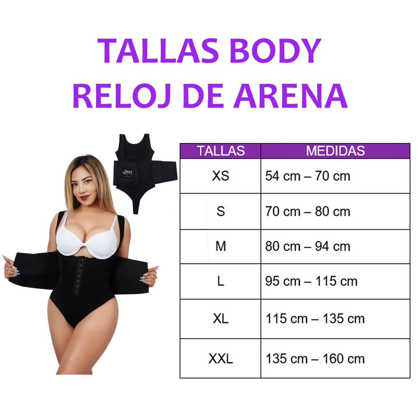BODY RELOJ DE ARENA⌛-R3DUC3 MEDID4S-POST PARTO🤩
